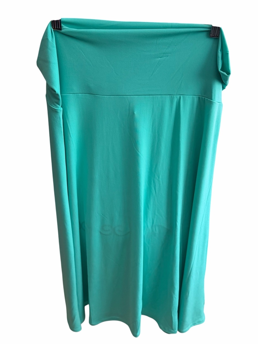 Zenana Boho Teal Turquoise Circle Midi Stretch Skirt Women's Plus Size 3X